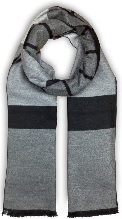 Bleu Nero Luxurious Winter Scarf Premium Cashmere Feel Unique Design Selection